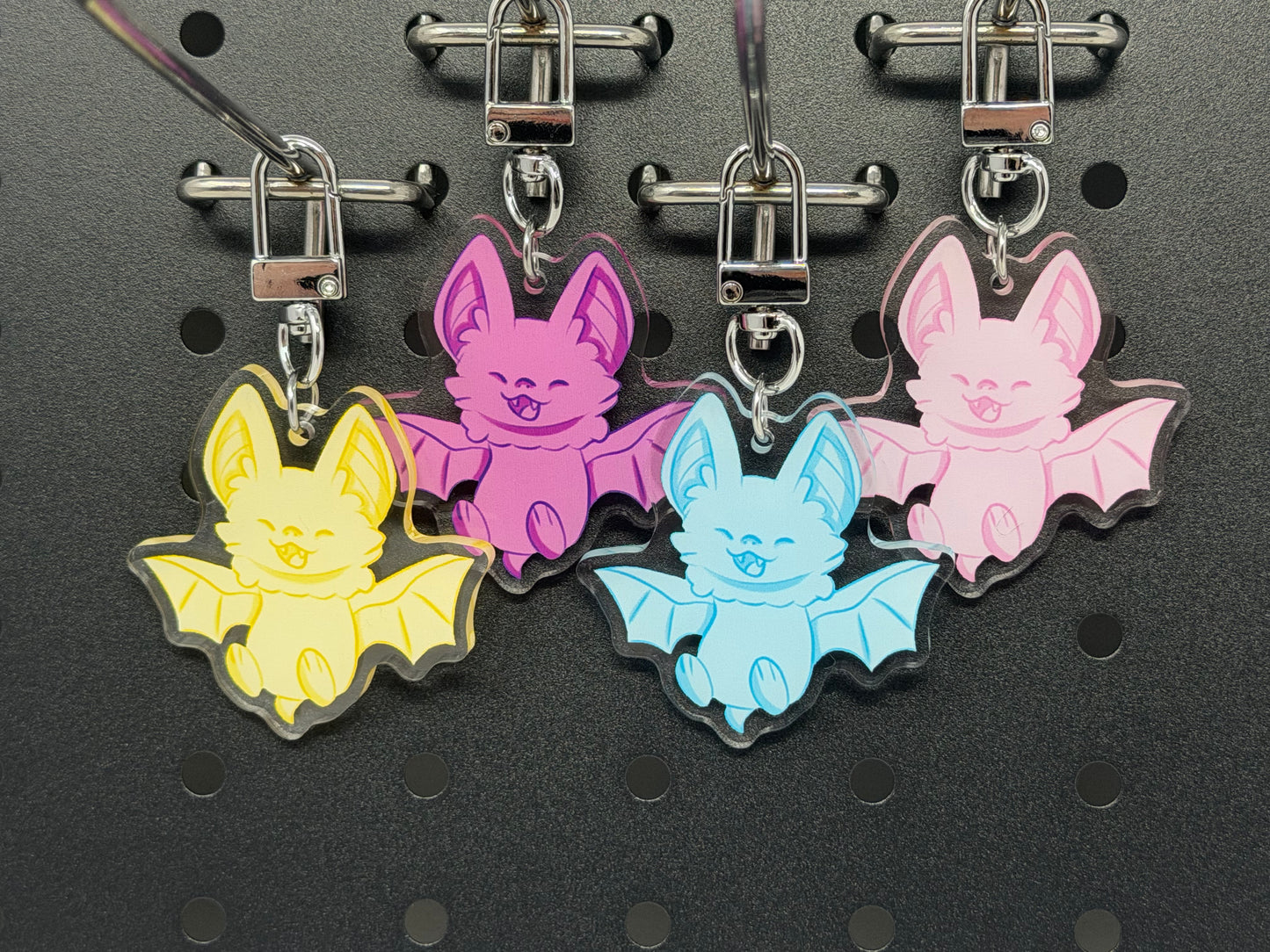 Pastel Bat Keychain (2")