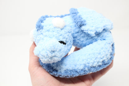 Sky the Crocheted Sleeping Dragon Plush