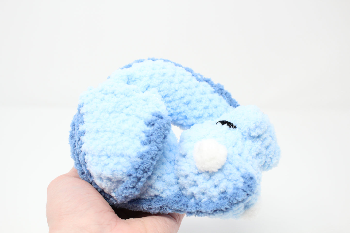 Sky the Crocheted Sleeping Dragon Plush