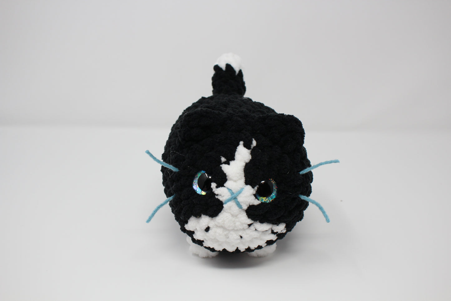 Felix the Crocheted Tuxedo Loaf Cat Plush