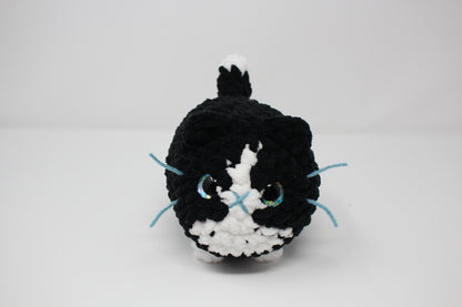 Felix the Crocheted Tuxedo Loaf Cat Plush