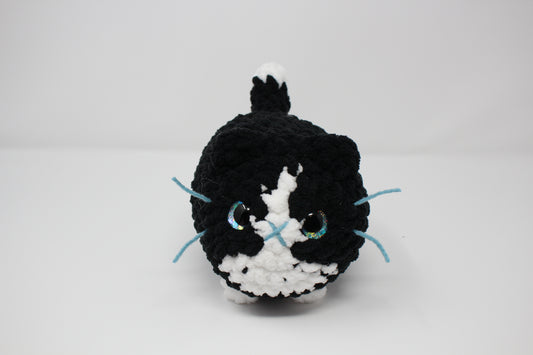 Felix the Crocheted Tuxedo Loaf Cat Plush