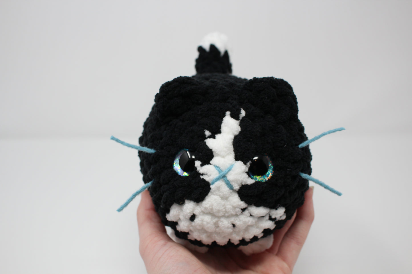 Felix the Crocheted Tuxedo Loaf Cat Plush