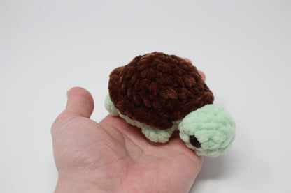 Crocheted Mini Turtle Plush