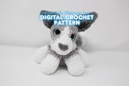 Diamond the Platinum Fox Crochet Pattern