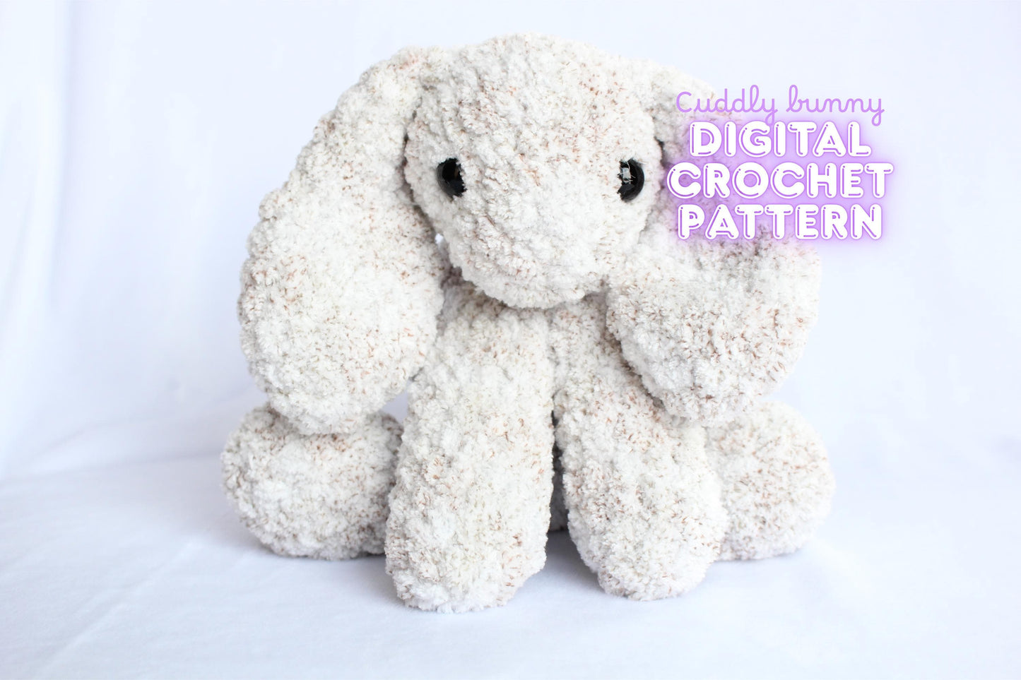 Cuddly Bunny Crochet Low-sew Pattern