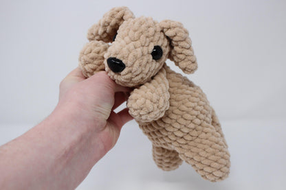 Cinnamon the Labrador Low-sew Crochet Pattern