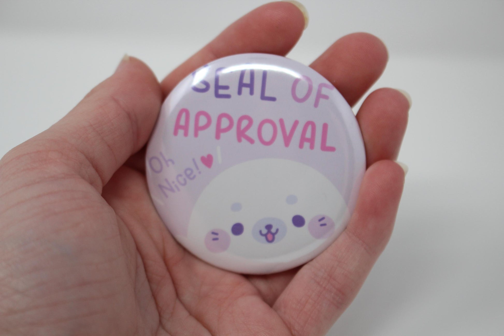58mm (2.25") Seal Themed Pin Back Button Badges