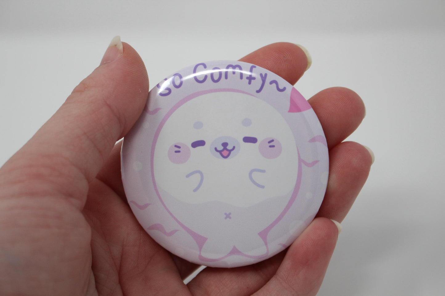 58mm (2.25") Seal Themed Pin Back Button Badges